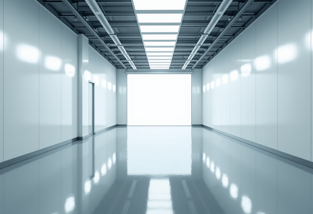 brightly lit automotive detailing studio with sleek sports car undergoing xpel fusion plus ceramic coating application valencia california