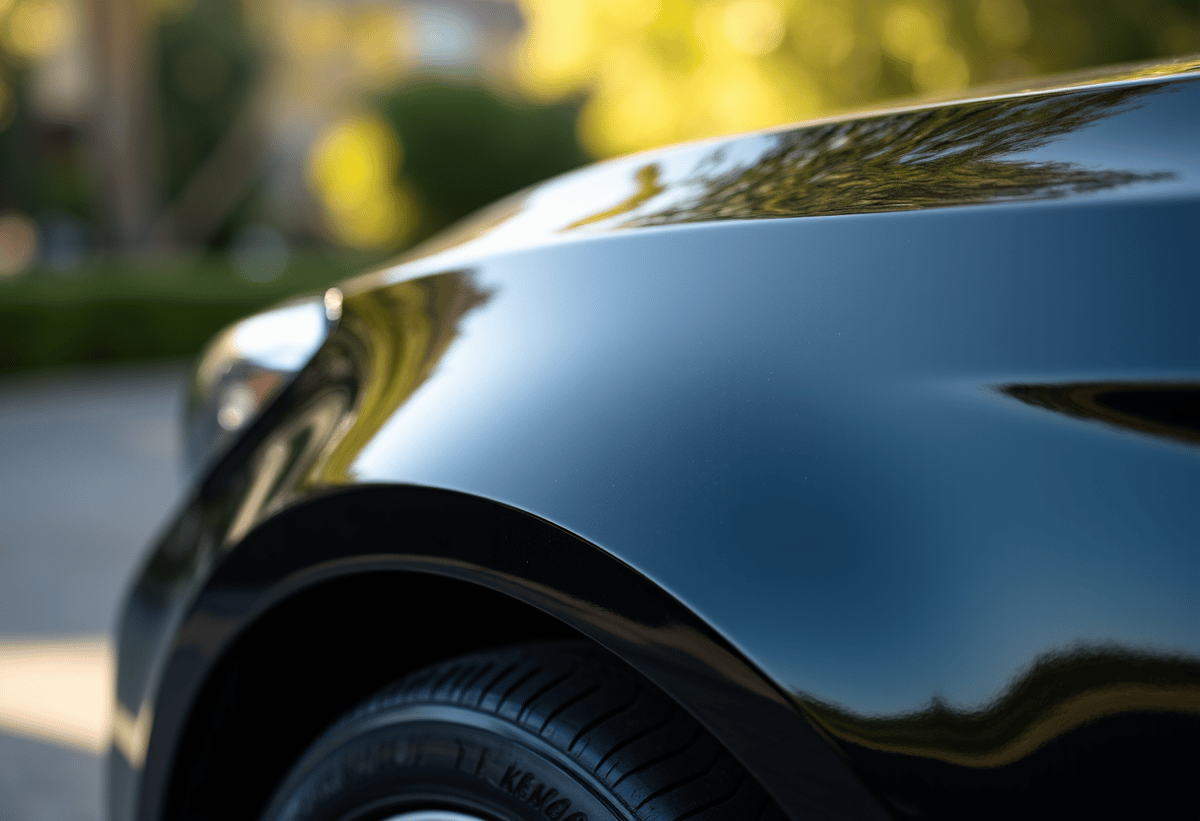 luxury car parked in Granada Hills with XPEL paint protection film