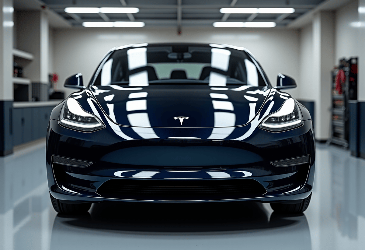 high end car ceramic coated in shop for encino clients