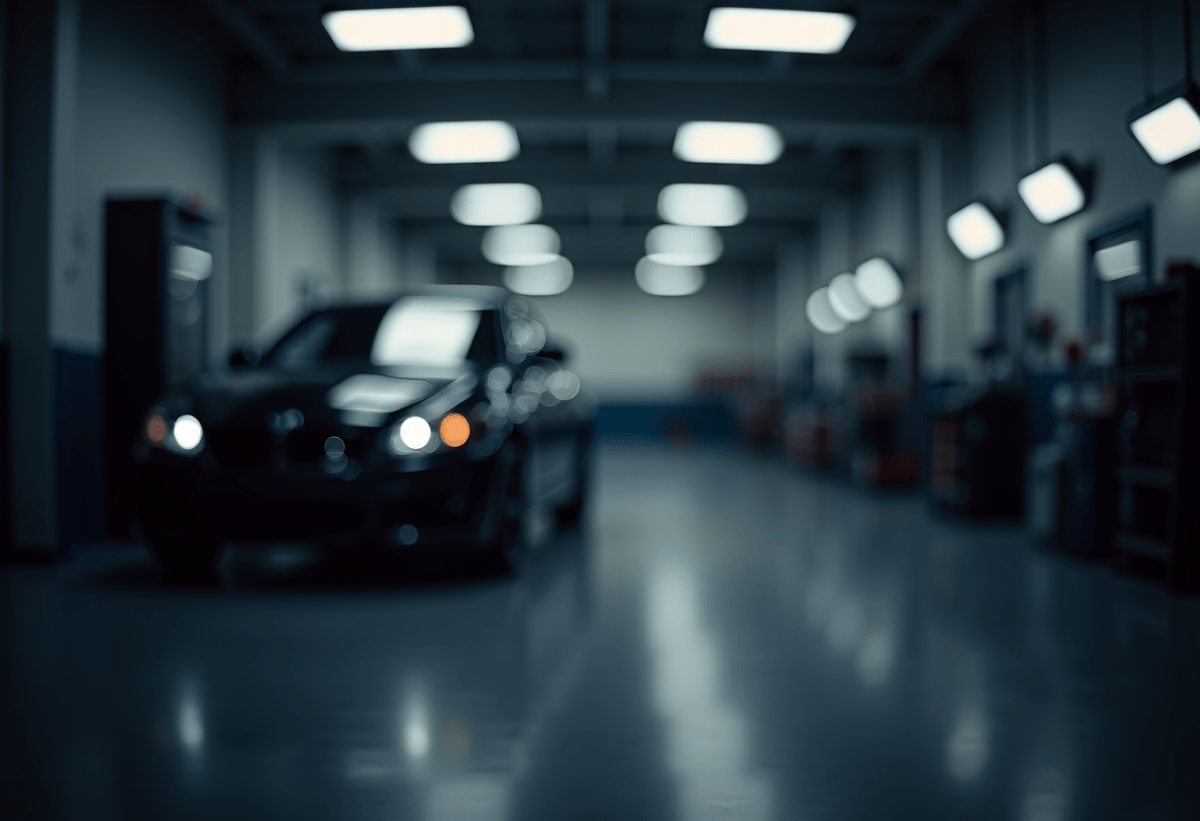 High-end sports car with XPEL paint protection film applied