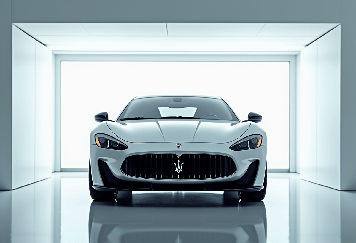 Clean-room PPF Installation Bay. High-end automotive protection facility featuring bright lighting and clinical cleanliness for precision paint protection film application