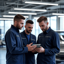 glendale car window tinting technician applying ceramic film