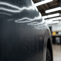 Audi with dull paint before ceramic coating application in Valencia