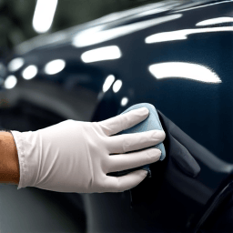 XPEL Fusion Plus ceramic coating application on a Tesla Model 3 in Stevenson Ranch