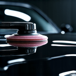 Ceramic coating paint correction process on a Porsche at Valencia Country Club