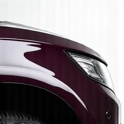 Close-up of XPEL PPF seamlessly applied to a car fender, demonstrating the film