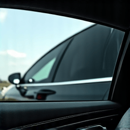 luxury car with newly installed ceramic window tint