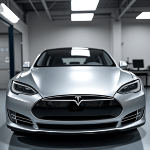 Luxury vehicle paint protection film installation in a dust-controlled environment in Chatsworth