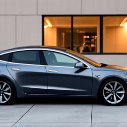 Tesla Model 3 driver side ceramic window tint