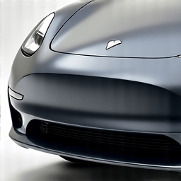 Tesla Model X front bumper PPF application in San Fernando, CA