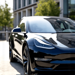 Warner Center Tesla Model S glowing after full PPF application