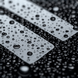 Water beading effect from ceramic coating on a vehicle in Valencia