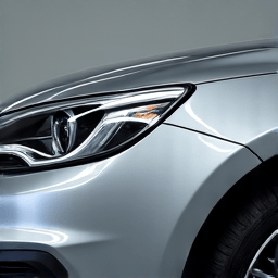 Woodland Hills clear bra application in progress on a luxury sedan