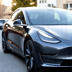 Applying XPEL Fusion Plus ceramic coating to a Tesla Model 3 in Stevenson Ranch