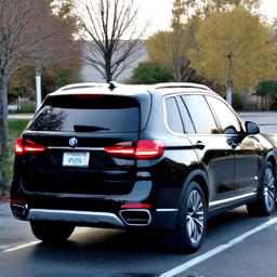BMW X7 luxury SUV window tint. Premium car window tinting in Burbank providing privacy and solar protection for a large family vehicle.