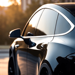 Tesla Model X Ceramic Tint. Model X with complete infrared heat rejection film installed near the Santa Susana Pass region.