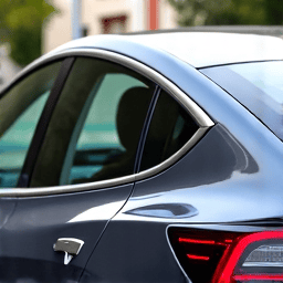 Tesla Model Y receiving premium window tint in North Glendale