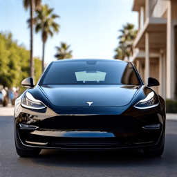 Tesla Model 3 with XPEL ceramic tint near Americana at Brand, Glendale