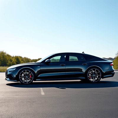 Audi RS7 showcasing paint perfection with ceramic coating treatment near El Camino Real Charter High School