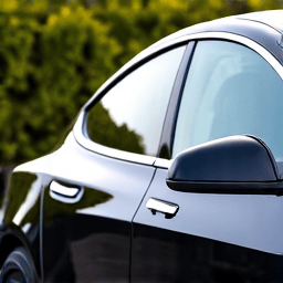 Tesla Model 3 with one-piece rear window tint in Granada Hills