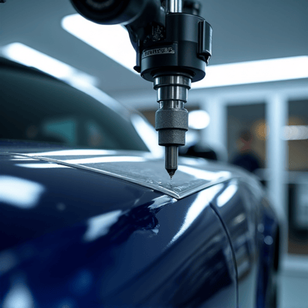 Autograff XPEL Master Certified Installer applying PPF to a vehicle