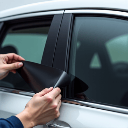 Mobile window tinting service van arriving at client location in Los Angeles