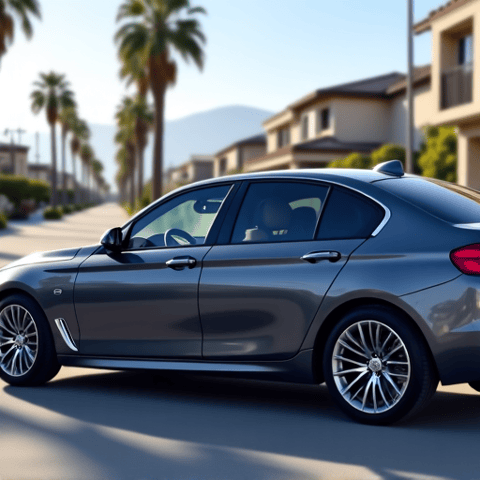 Electric Vehicle with XPEL Prime XR Plus Mobile Tint. Mobile installation of ceramic window film on an electric vehicle, providing convenience and superior thermal comfort in Stevenson Ranch.