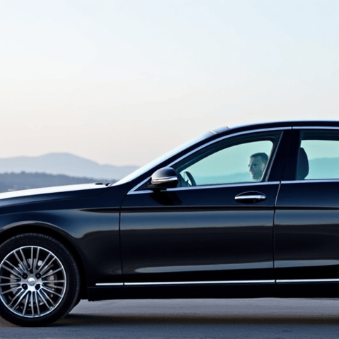 Luxury sedan expertly protected with PPF, ready for driving on Highway 118 in Chatsworth