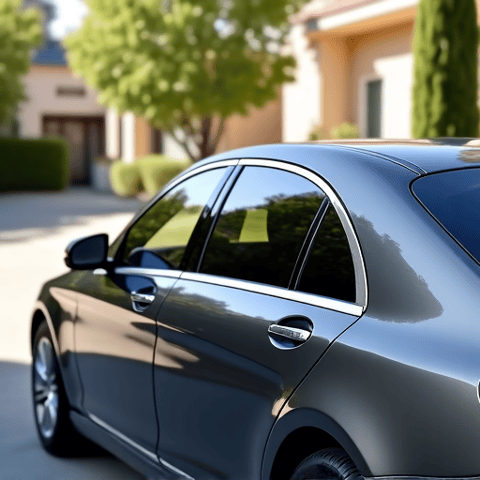 Luxury SUV with dark XPEL Prime XR Plus Tinting. Premium ceramic window film applied to a luxury SUV, offering privacy and extreme heat rejection in Stevenson Ranch.