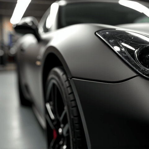 Matte finish XPEL Stealth PPF applied to a high-end vehicle in Chatsworth