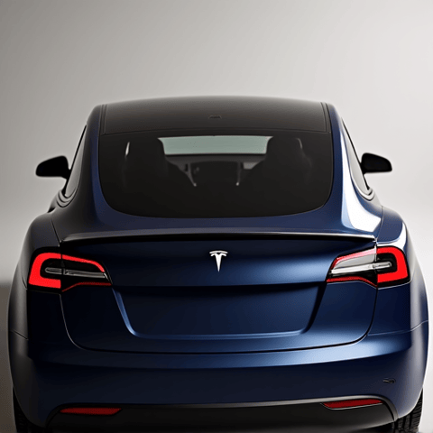Tesla Model Y featuring standard window tint, demonstrating Autograff