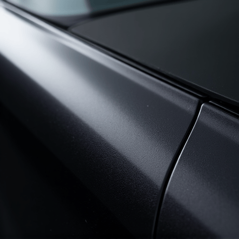 Close-up of precision edge wrapping with paint protection film on a vehicle in Chatsworth