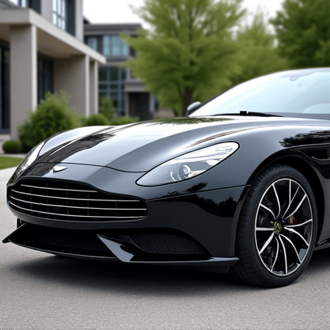 Tarzana Exotic Car XPEL PPF Protecting Hood. Close-up of an exotic sports car