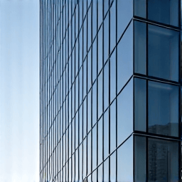 commercial building with enhanced window tint