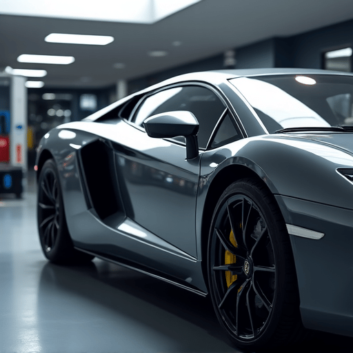 Automotive window tinting specialist applying XPEL tint on luxury car window