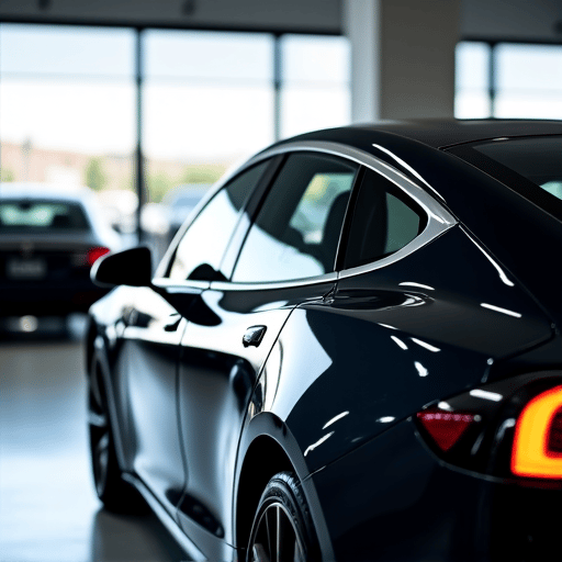 A sleek luxury car with freshly tinted windows, showcasing the protective and aesthetic benefits of Autograff Mobile Tint