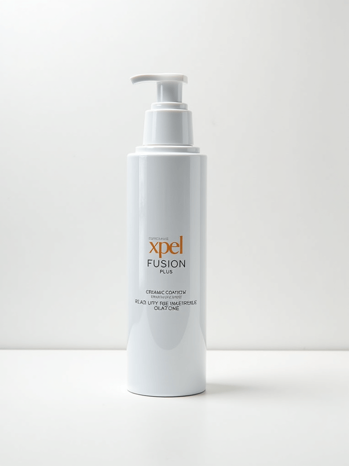 professional technician applying ceramic coating to luxury car in Santa Clarita