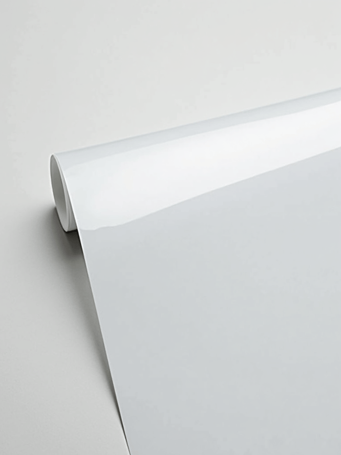 XPEL Master Certified Installer. Professional technician meticulously applying XPEL Ultimate Plus paint protection film to the front bumper of a luxury vehicle in a clean-room environment