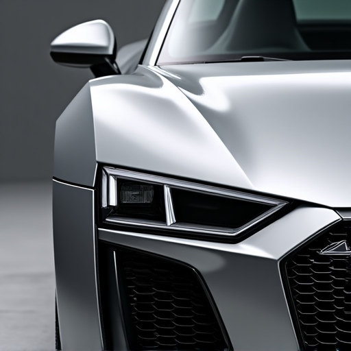 Audi R8 receiving paint correction and PPF at our Valencia location