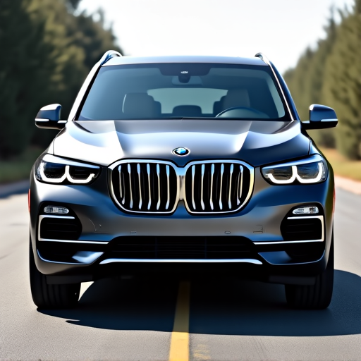 BMW X5 undergoing XPEL PPF installation, providing robust protection against road debris common on I-5 routes near Castaic.