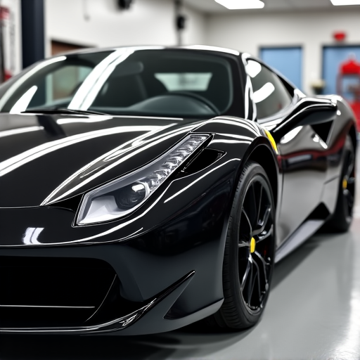 Custom sports car receiving a full XPEL PPF wrap at our Valencia facility