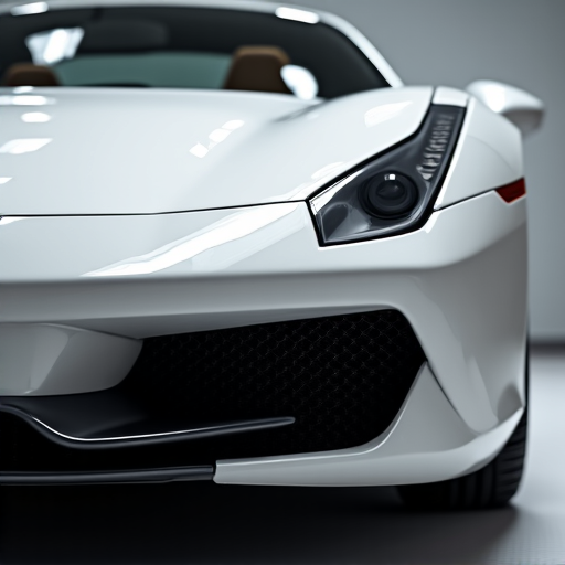 XPEL Paint Protection Film installation on a luxury vehicle in Sherman Oaks. Professional clear bra application on a high-end car's hood, showcasing precision and care in a clean environment, reflecting Autograff Mobile Tint's commitment to vehicle preservation.