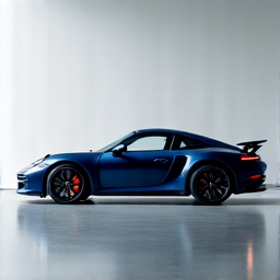 Porsche 911 GT3 Clear Bra. High-performance Porsche 911 GT3 receiving a Track Pack PPF installation featuring XPEL Ultimate Plus on the hood, fenders, and mirrors.