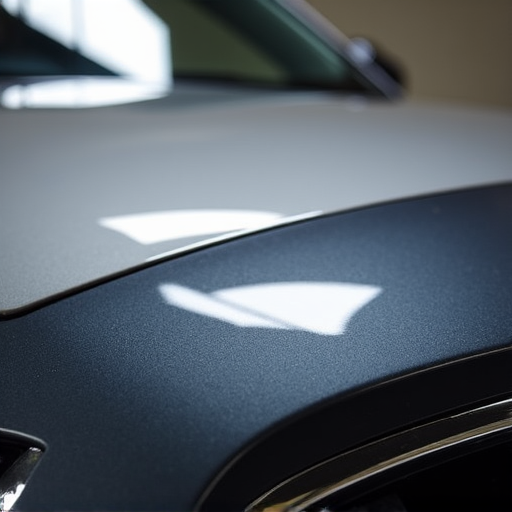 Hood edge XPEL Stealth PPF installation on a vehicle in Santa Clarita. Showcases the film's ability to maintain a factory-fresh appearance while protecting against frontal impacts.