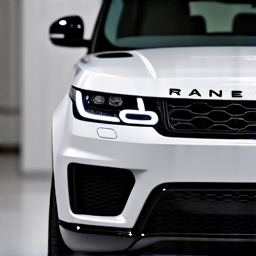 Range Rover Sport PPF. Luxury Range Rover Sport with full front-end paint protection film applied, ensuring the bumper and mirrors are shielded from Pico Canyon road debris.