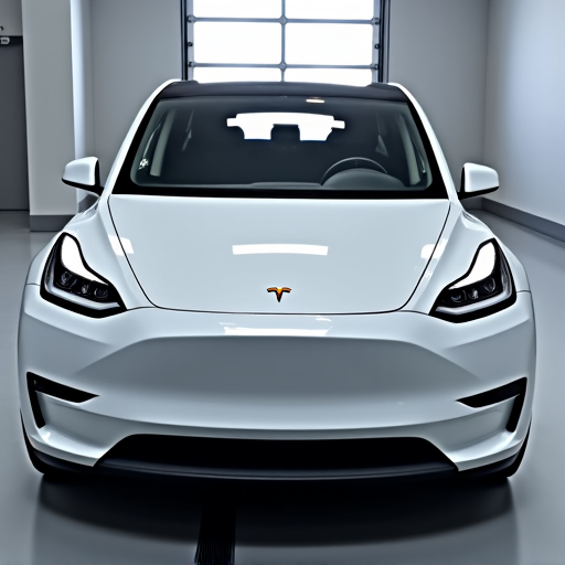 Tesla Model Y with XPEL ceramic window tint applied in Valencia, CA