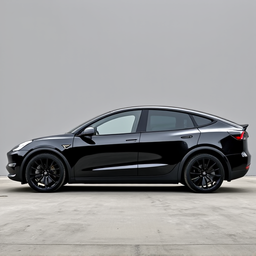 Tesla Model Y full body paint protection film wrap showcasing invisible edge wrapping technique in Woodland Hills