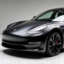 Tesla Model Y Satin Transformation. Professional full-body XPEL Stealth paint protection film installation on a Tesla Model Y, showcasing the smooth matte finish and edge-to-edge coverage.