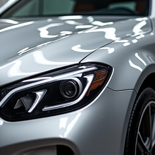 Woodland Hills car paint protection film installation expert performing detailed work on a luxury vehicle.