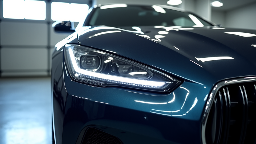 XPEL PPF installation on luxury car front end in Encino, California